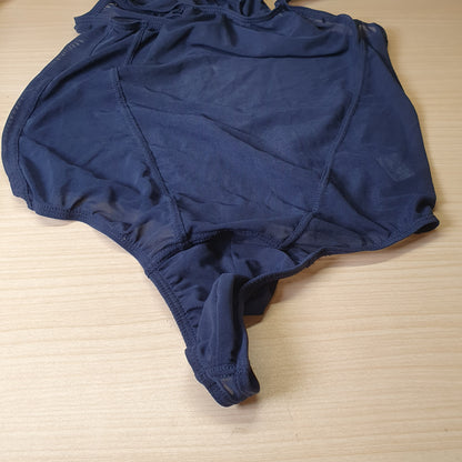 Navy blue Speedo Endurance+ Medalist swimsuit #4552 x8