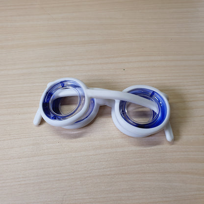 Anti-motion sickness glasses feature liquid-filled rings to create an artificial horizon. #8306