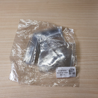 Transparent PVC plastic zipper bags designed for organizing small items like jewelry, accessories, or craft supplies. #8211