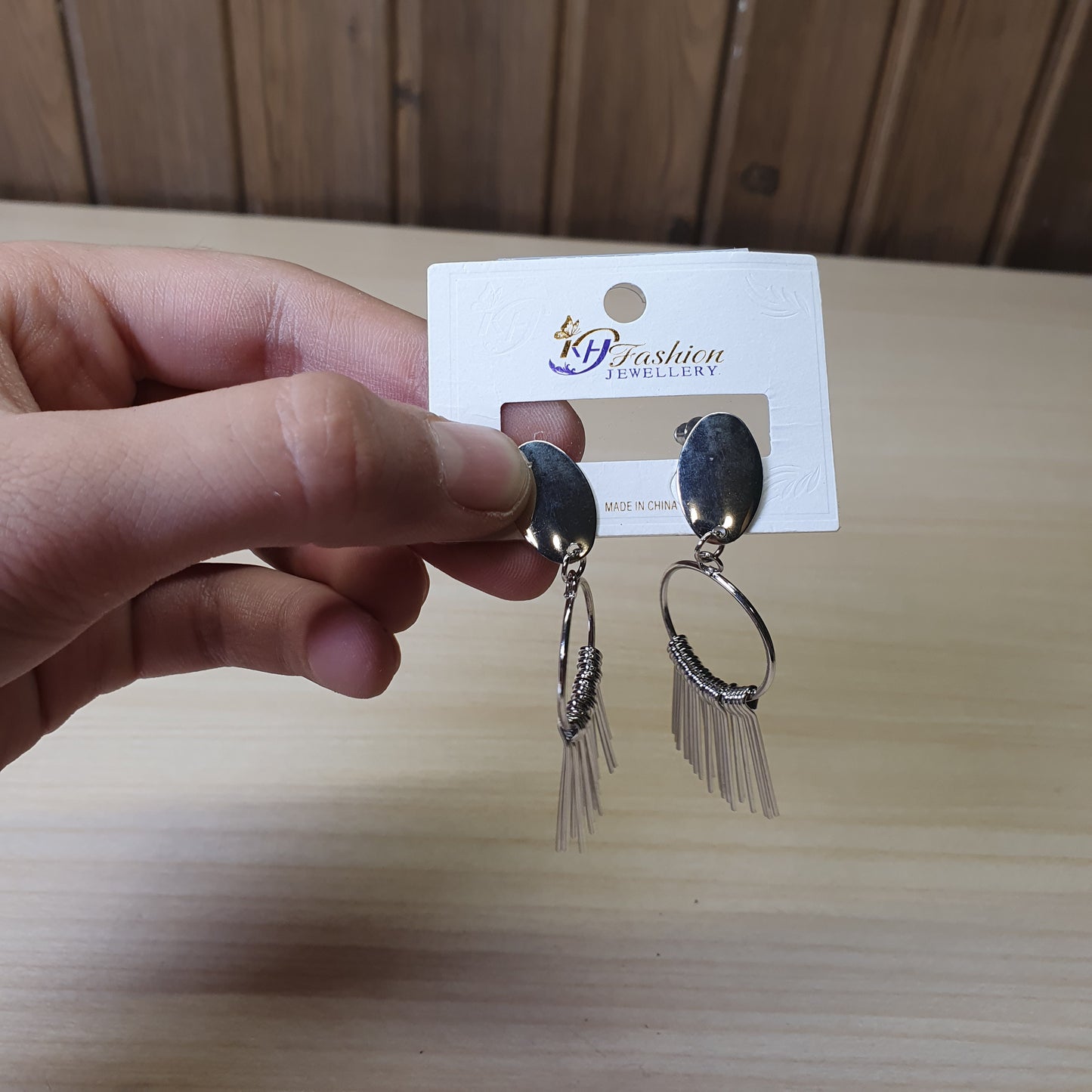 Fashion Jewellery silver-toned dangle Earrings  #8552