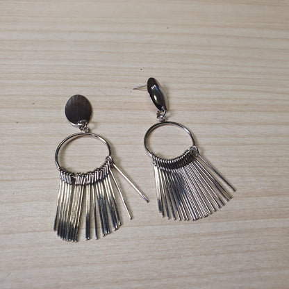 Fashion Jewellery silver-toned dangle Earrings  #8552