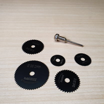 6-piece HSS (High-Speed Steel) mini circular saw blade set# 8482