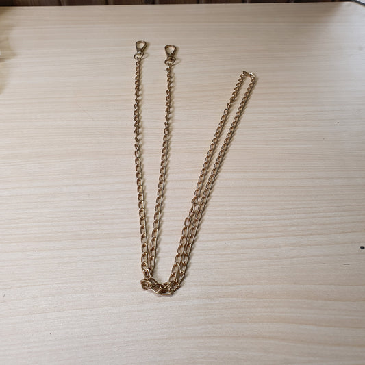 Gold metal chain strap #8654