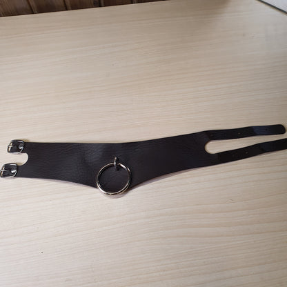 Faux leather Gothic or punk-style choker necklace  #8448