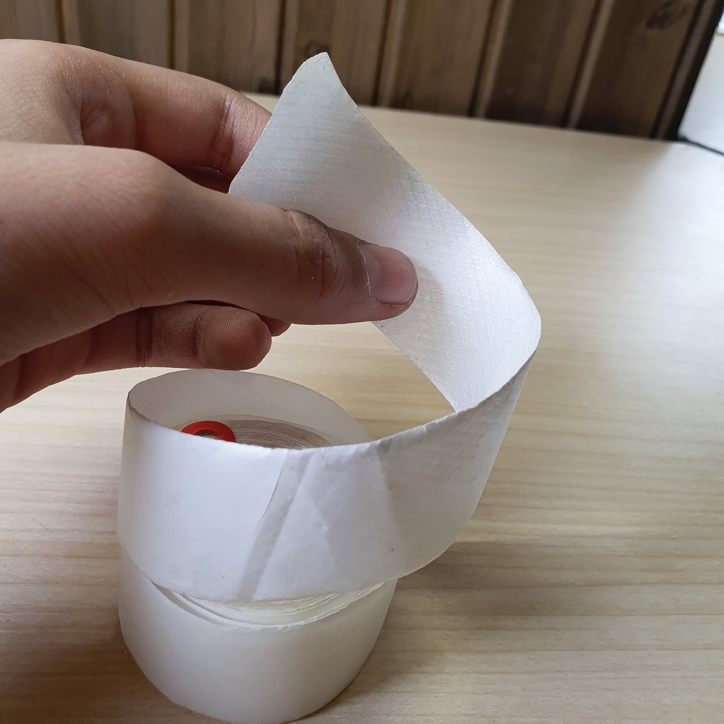 Roll of double-sided tissue tape #8528