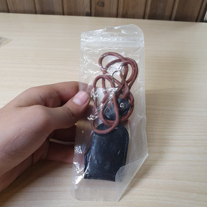 Black faux leather case is designed to hold e-cigarettes #8283
