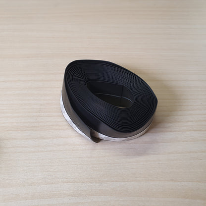 Flexible black rubber weather stripping or seal tape #8278