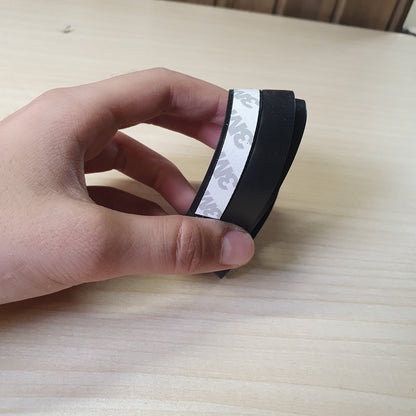 Flexible black rubber weather stripping or seal tape #8278