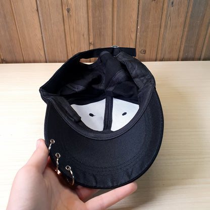 Pin & Ring Decor Baseball Cap #9093