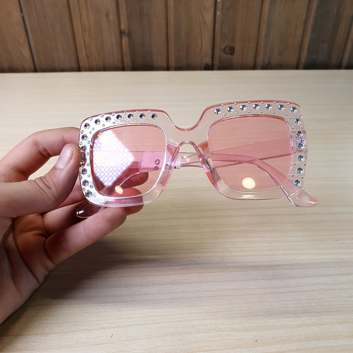 Pink Rhinestone Sunglasses #9068
