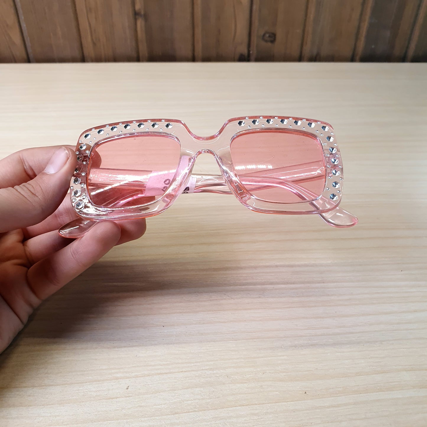 Pink Rhinestone Sunglasses #9068