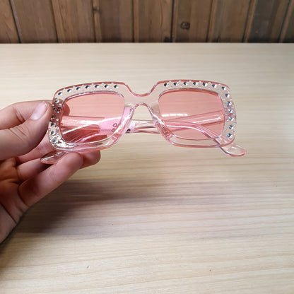 Pink Rhinestone Sunglasses #9068