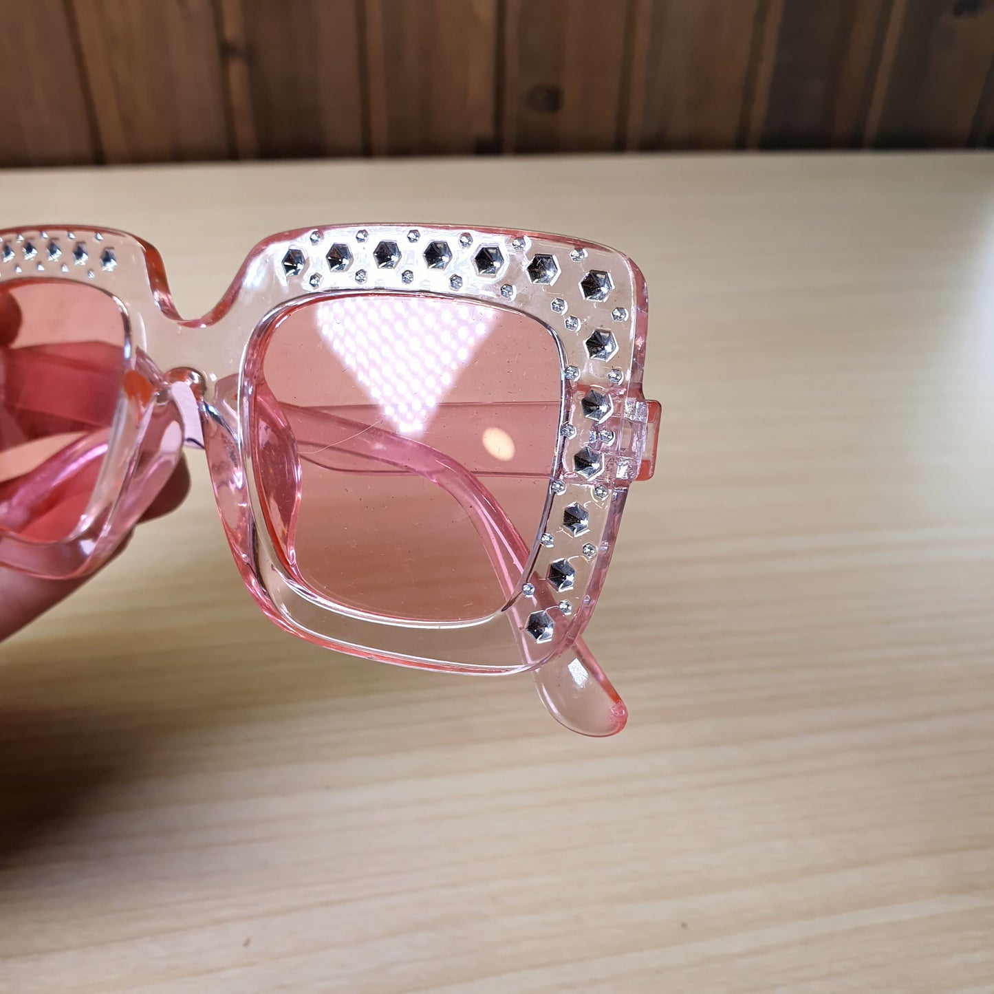 Pink Rhinestone Sunglasses #9068