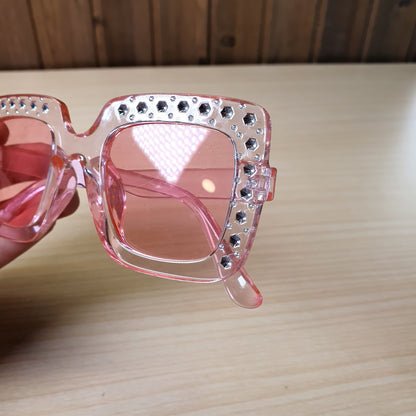 Pink Rhinestone Sunglasses #9068