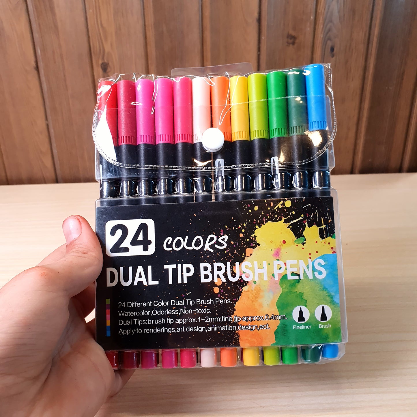 Dual Tip Brush Pens 24 Colors #9127