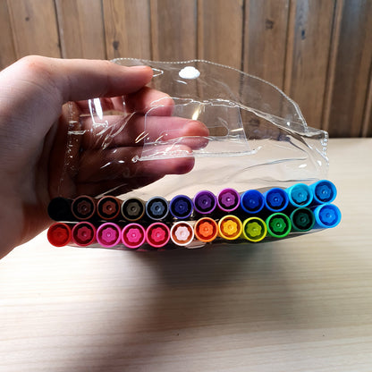 Dual Tip Brush Pens 24 Colors #9127