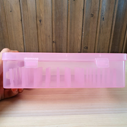 42-spool sewing thread storage box made of transparent plastic. #9087