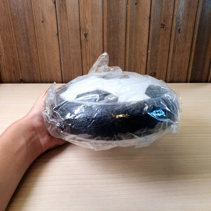 Hover Soccer Ball features a black and white design with foam bumpers for indoor play. #9124