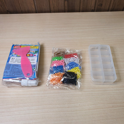 DIY set features small, colorful plastic beads that stick together when sprayed with water.#9057