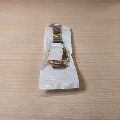 Golden watch Straps With Golden Cover #9018