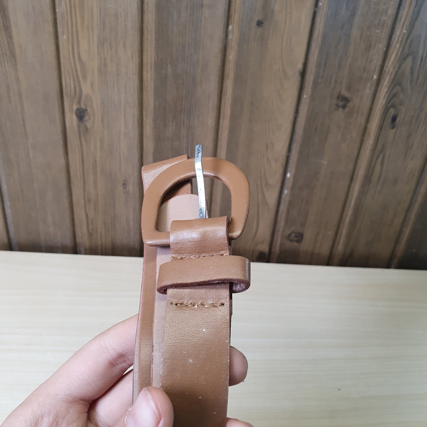 Brown Next leather belt #9160