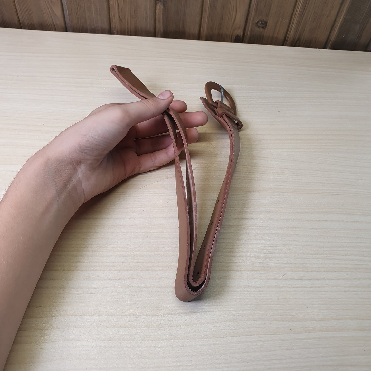 Brown Next leather belt #9160
