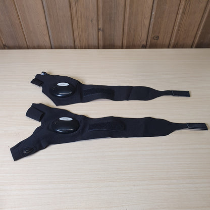 Fingerless gloves feature built-in LED lights for hands-free illumination during activities like fishing or repairs. #9145