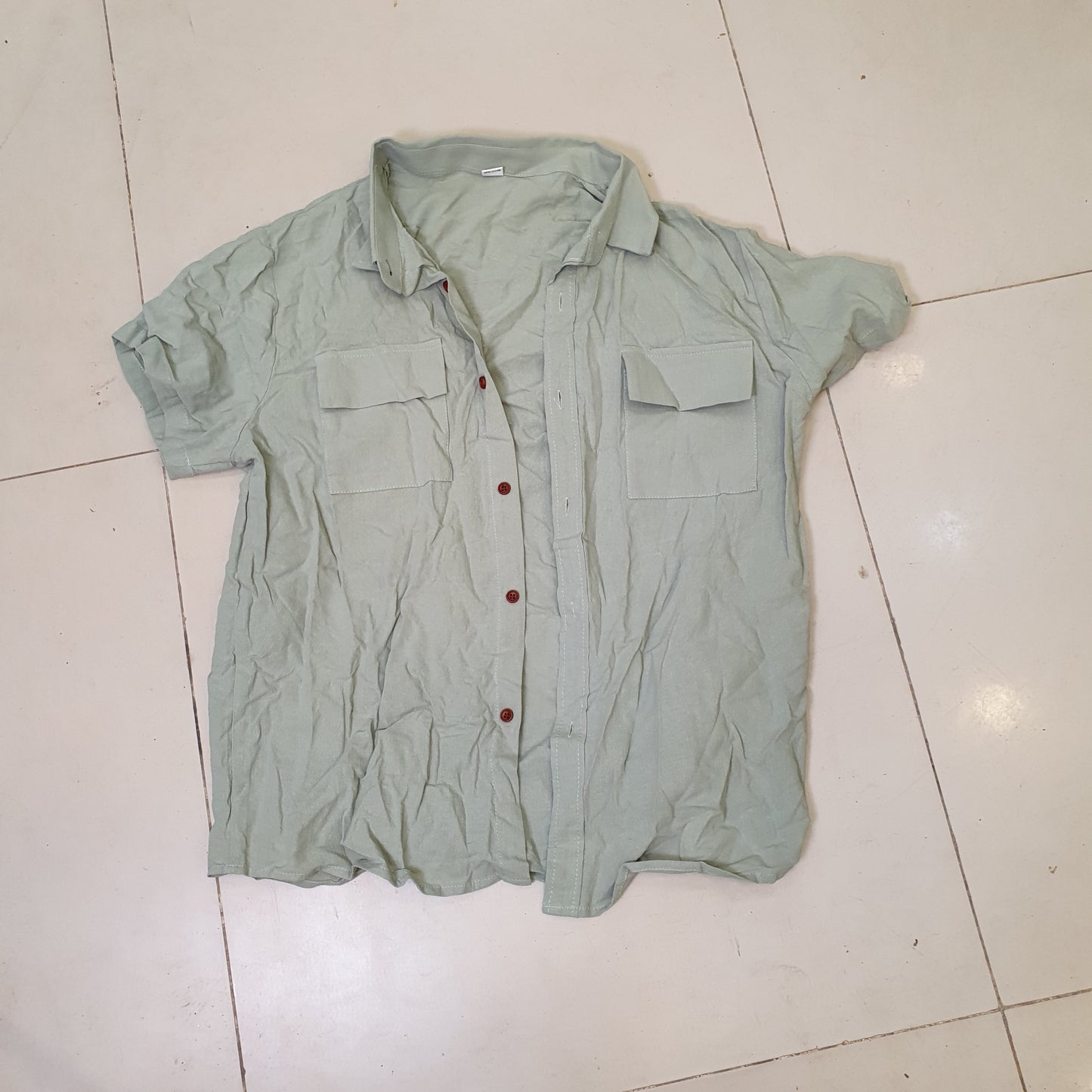 Summer Men's Linen Short-Sleeved Casual Shirt Size xxl Mentioned #8017