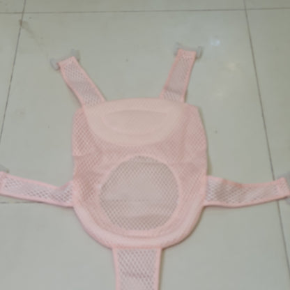 Pink, five-corner baby bath support net # 9110