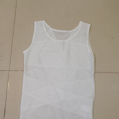 Fitto Compression Shirt, Body Shaper, Slimming Undershirt Size Medium ,  #9243