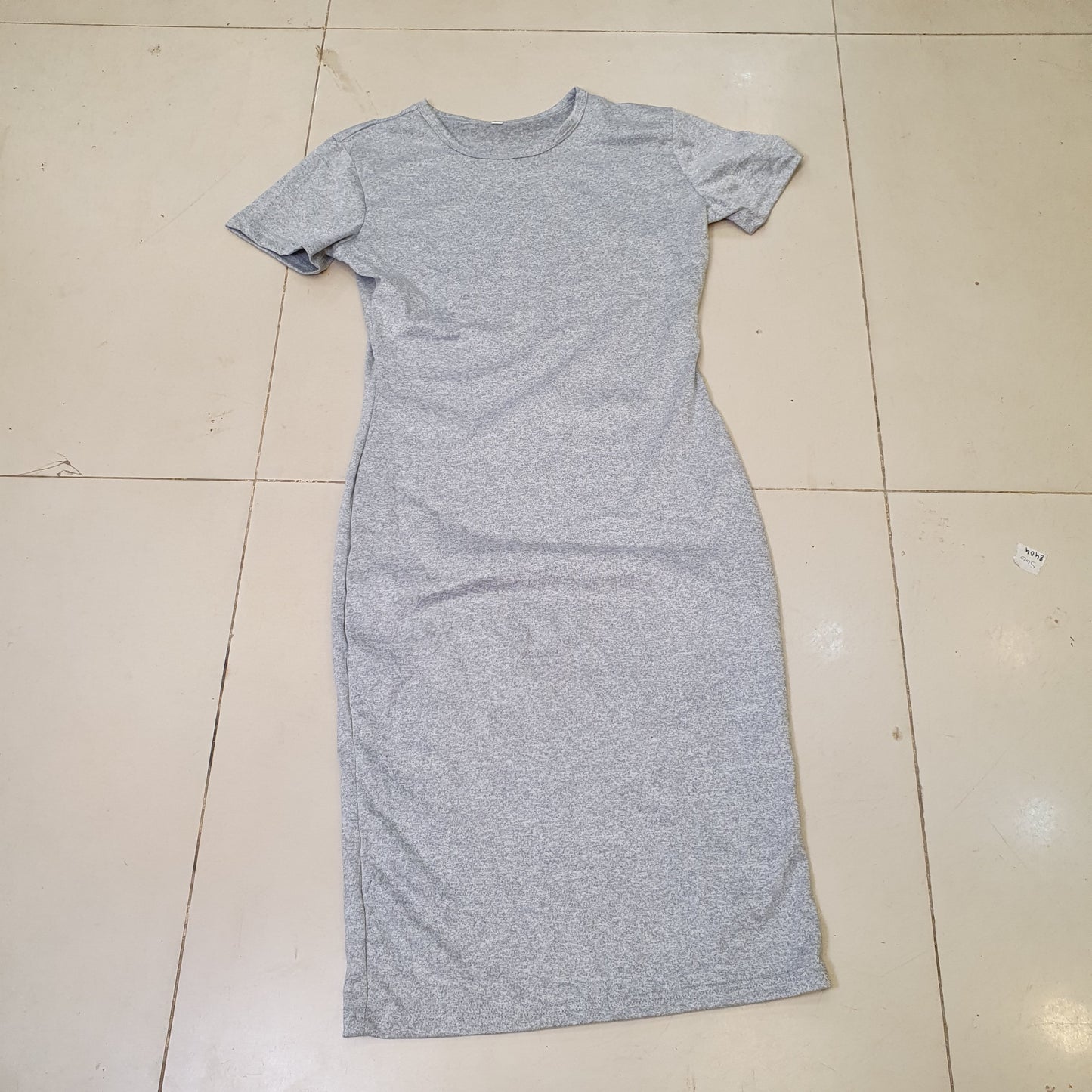 Summer Women Dresses Knee-Length Shinny Casual Short Sleeve Bandage Bodycon Sheath Dress  #8404