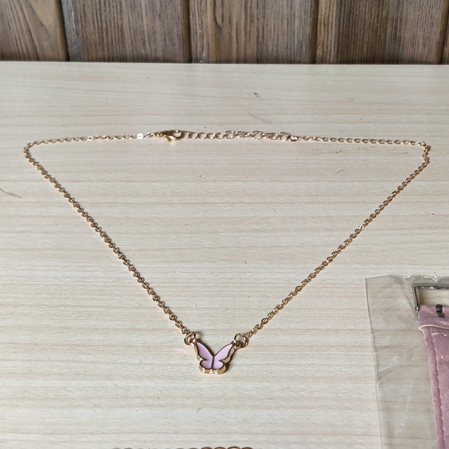 Pink Watch with jewellery set #364