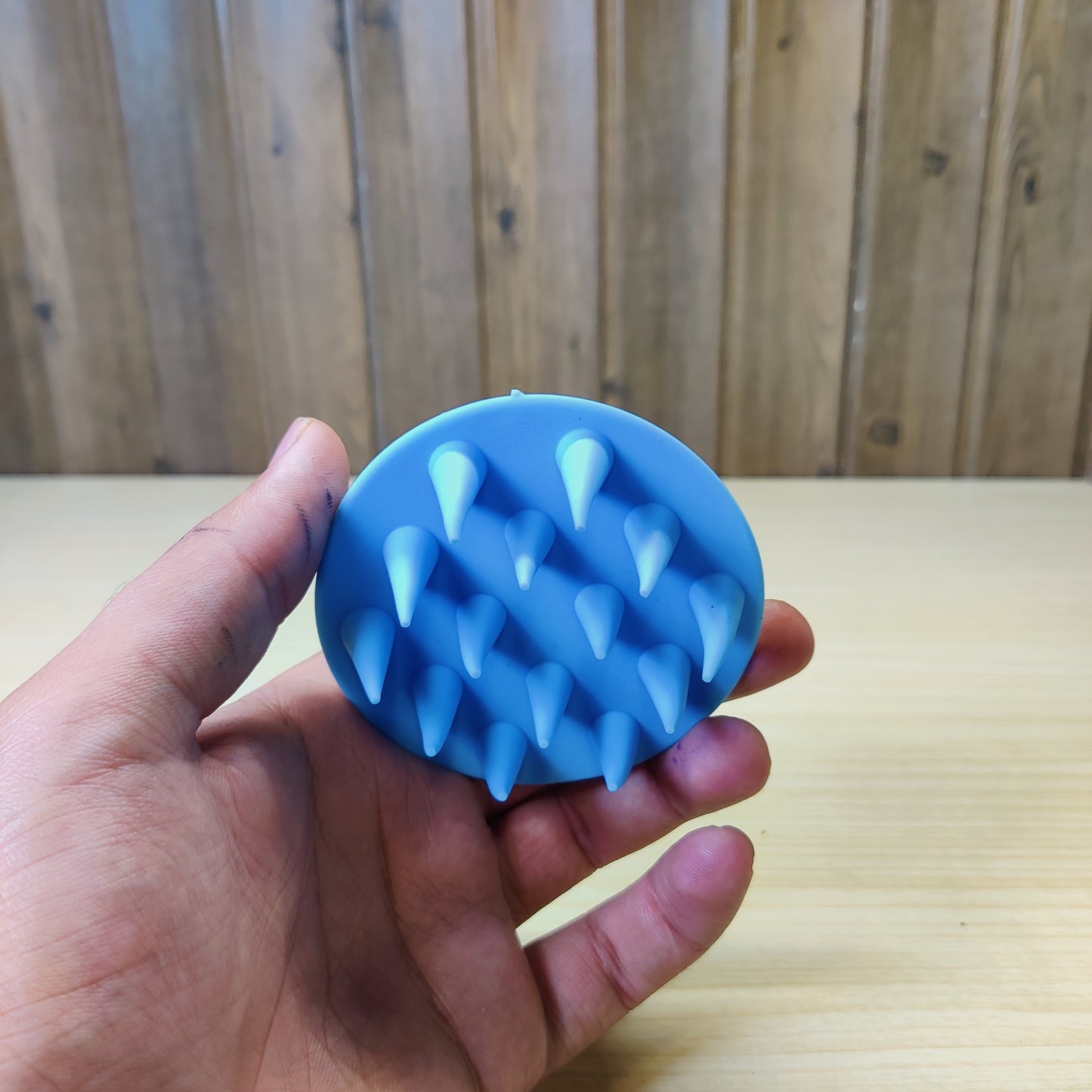 Blue silicone scalp massager brush#1212