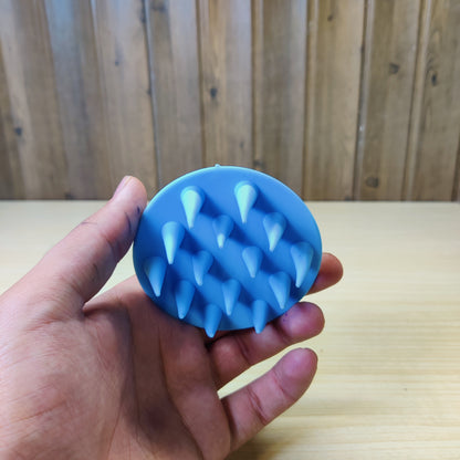 Blue silicone scalp massager brush#1212