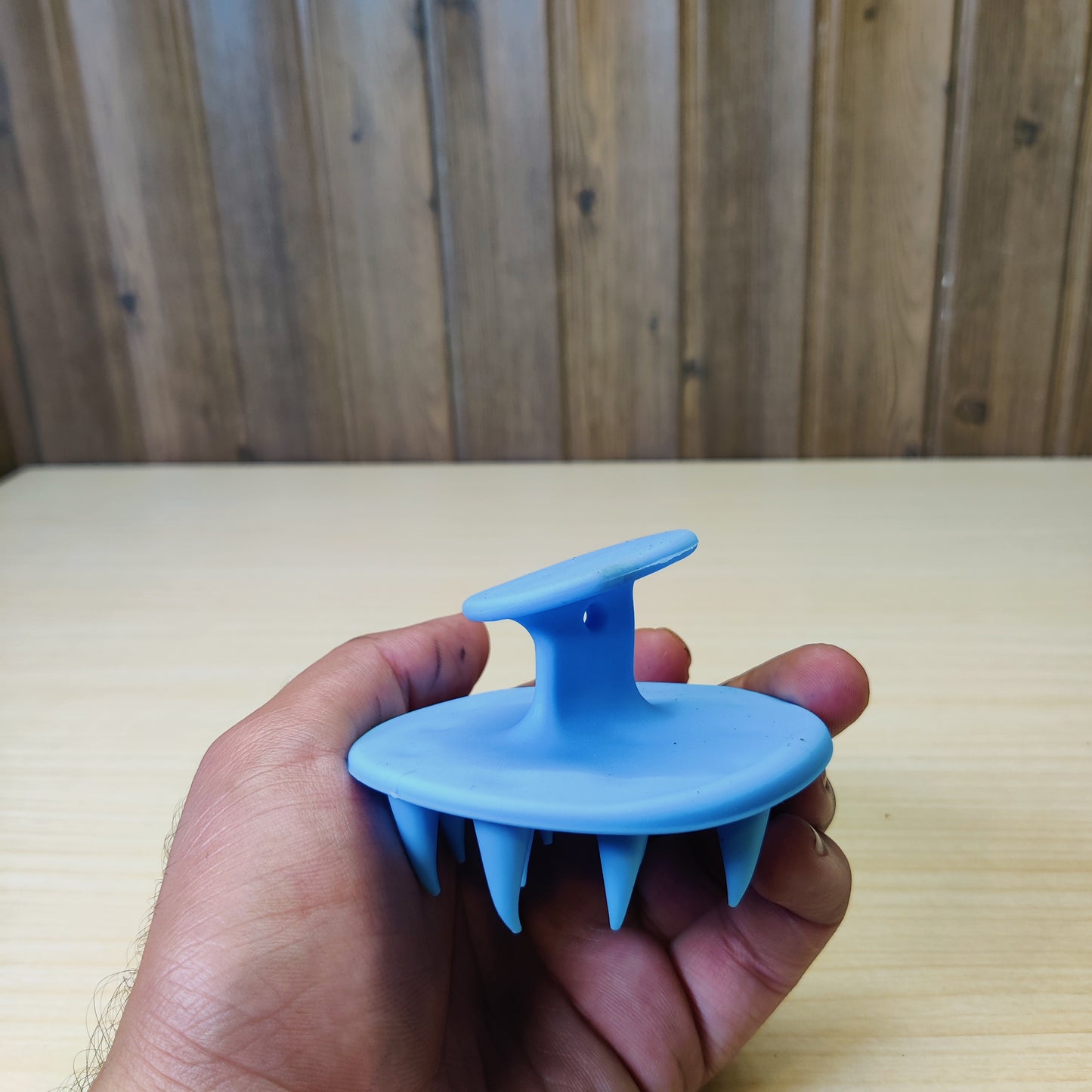 Blue silicone scalp massager brush#1212