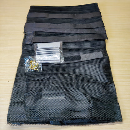magnetic mesh curtain designed to act as a door screen for insects#1436