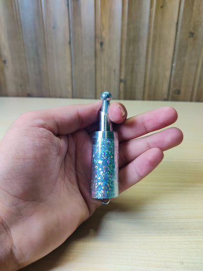 metal telescopic magic wand or appearing cane used in illusions and magic tricks.#1112