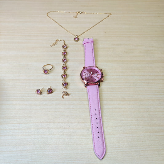 5 in 1 Jewellry Watch Set #1413