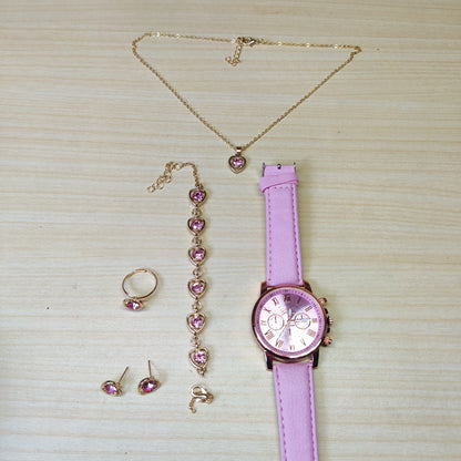 5 in 1 Jewellry Watch Set #1413