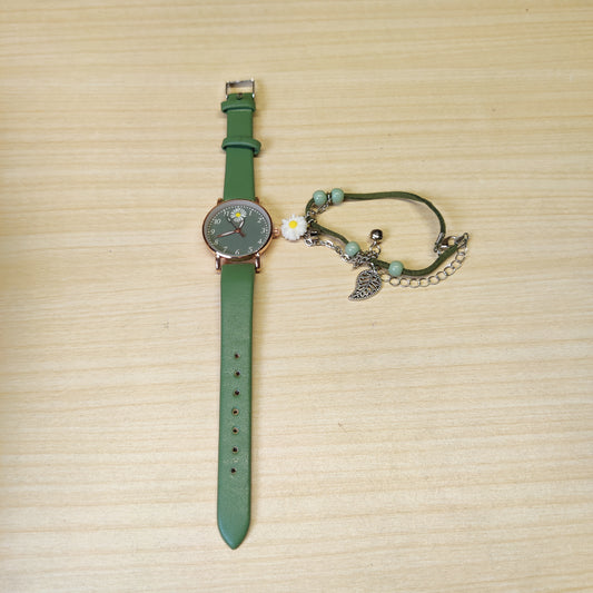Green Watch With Bracelet #1415 - 1029