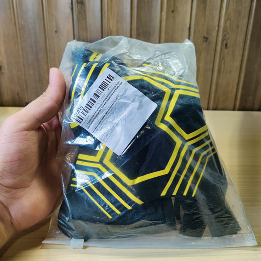 JDWG-Solo Soccer Trainer featuring black and yellow neoprene material designed to improve individual football skills#1883