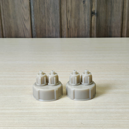 2Pcs Aquarium CO2 System Tube Valve Guage #1910