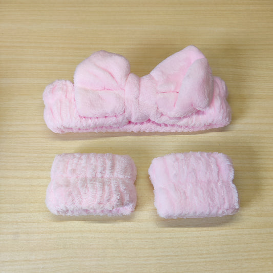 Face Wash Headband / Microfiber HaidBand / Soft, Absorbent,  Headband & Wristband Set #1678