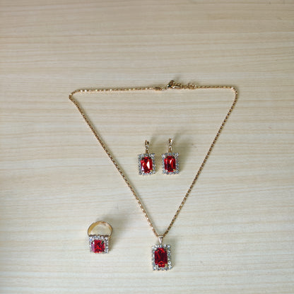 Necklace Rings and Earings set # 1911