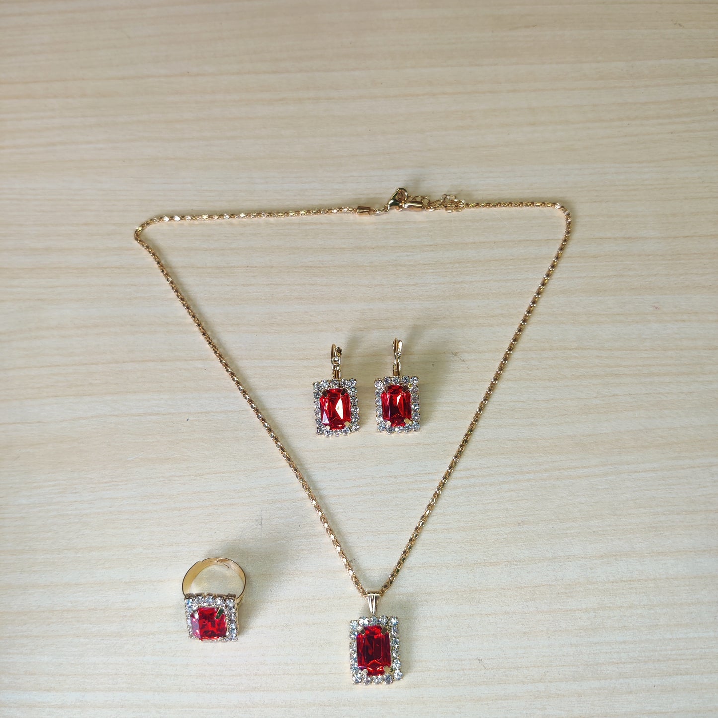 Necklace Rings and Earings set # 1911