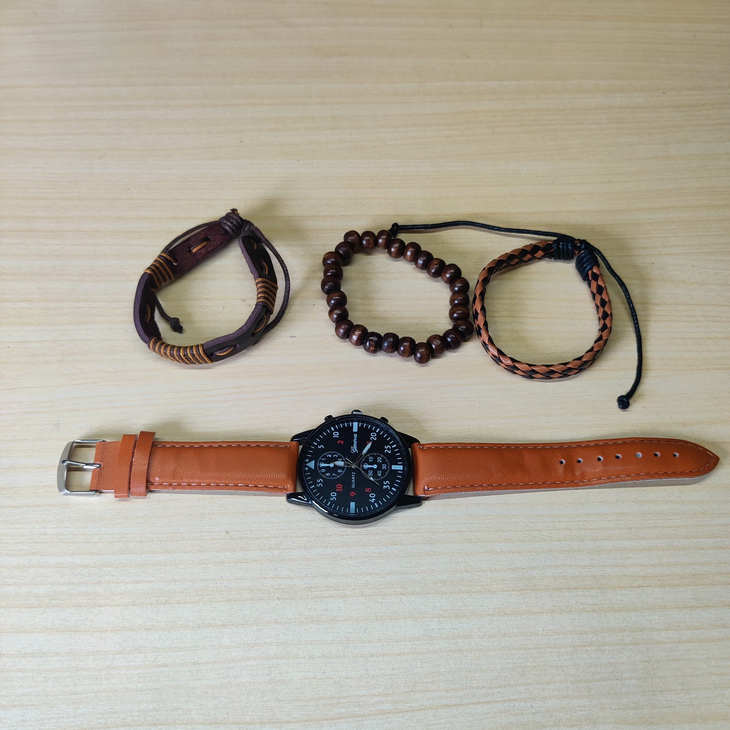 Watch & 3 Bracelets # 1673