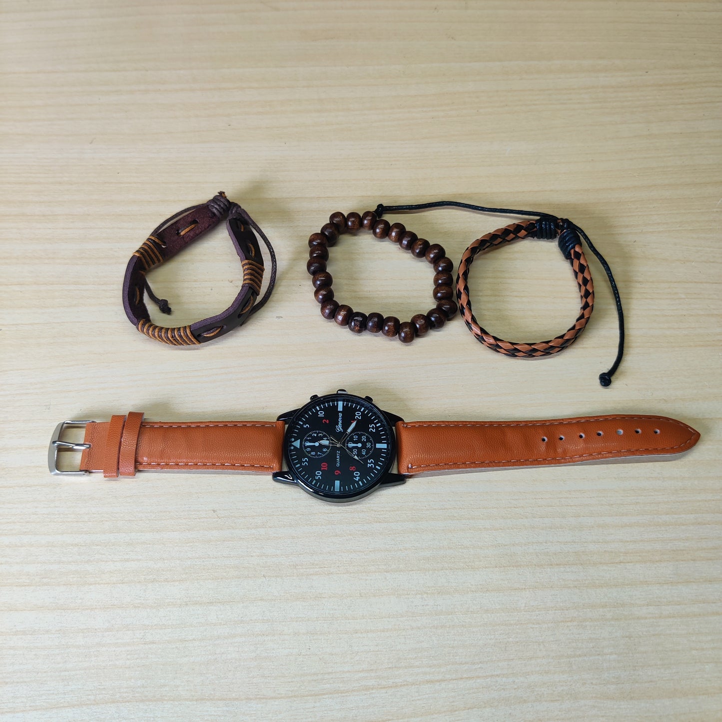 Watch & 3 Bracelets # 1673