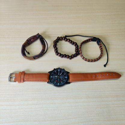 Watch & 3 Bracelets # 1673