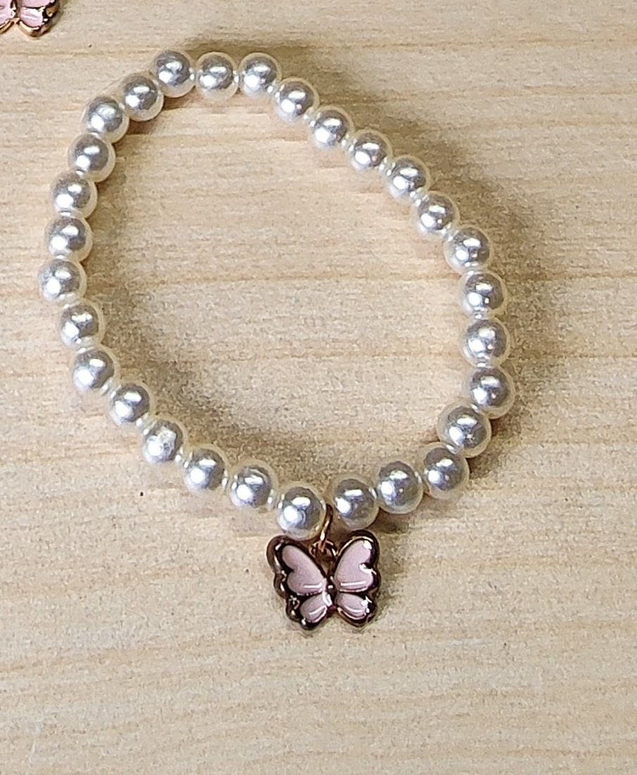 Butterfly Watch bracelet and chain Set #1844