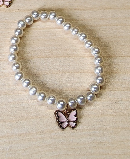 Butterfly Watch bracelet and chain Set #1844